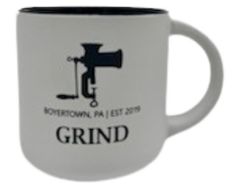 GRIND
Boyertown
Coffee Mug